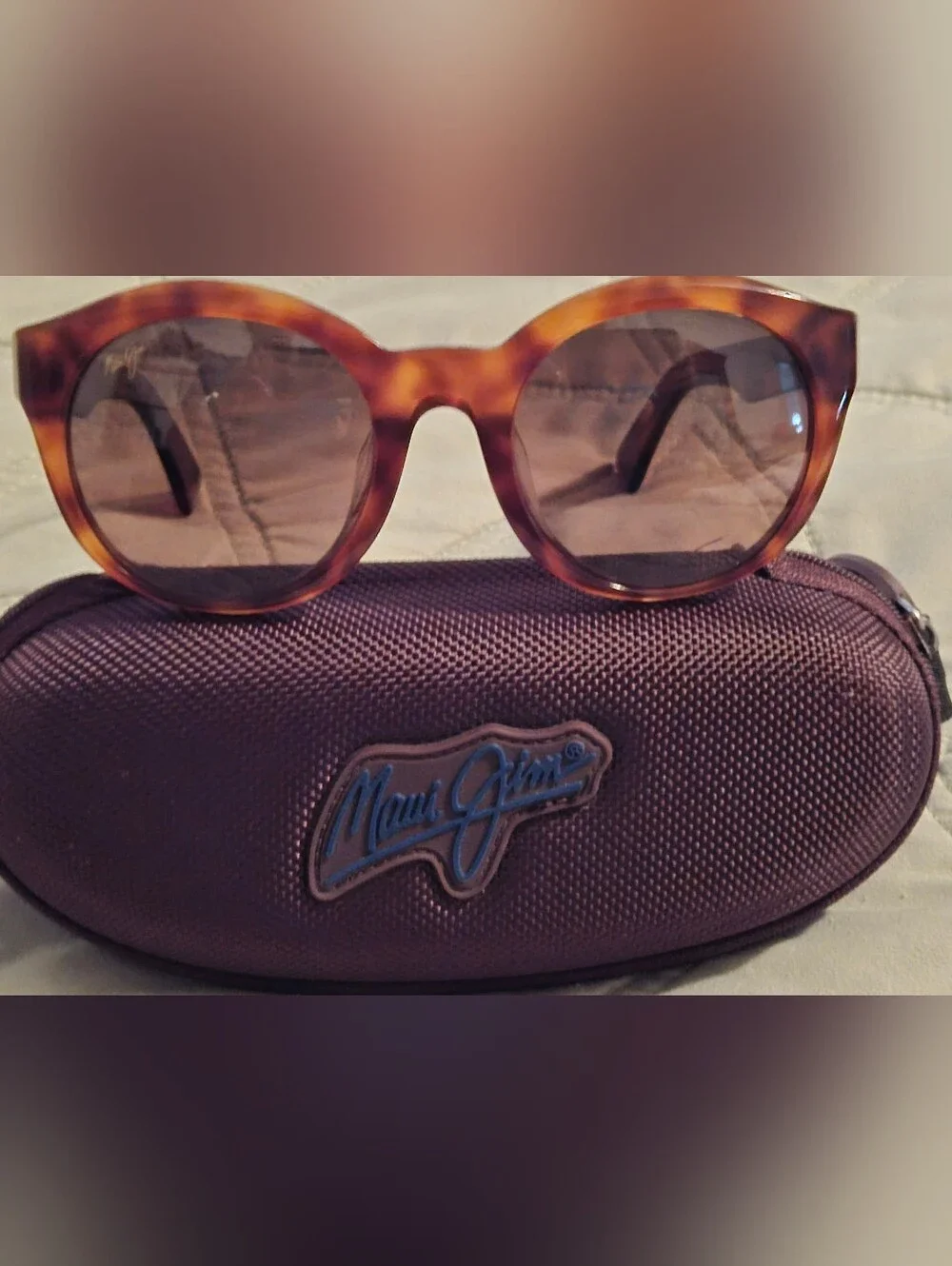 Maui Jim Tortoise Shell Sunglasses with Brown Lenses
